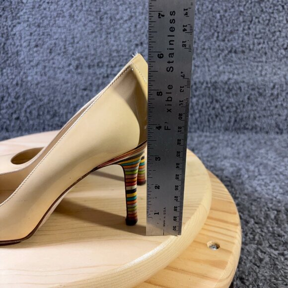 Kate Spade Shoes Karolina Nude Heels Womens Size 7 Pump Stiletto Made in Italy - Picture 5 of 9